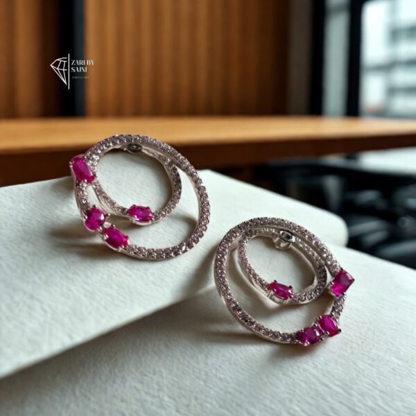 Celeste Spark Spiral Studs