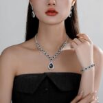 Floral Waterdrop Bridal Jewelry Dress Accessories for Women