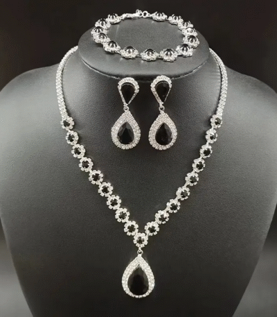 Floral Waterdrop Bridal Jewelry Dress Accessories for Women